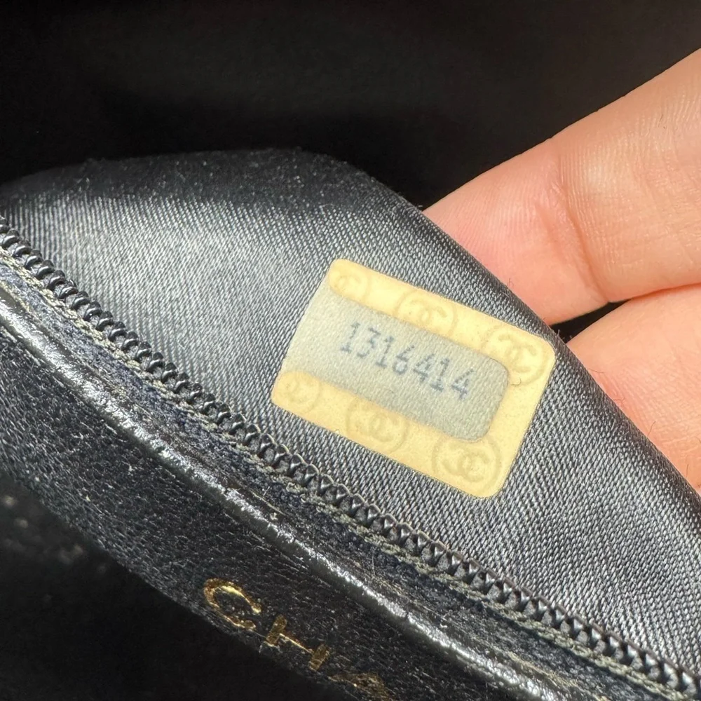 Chanel Vintage Black Quilted Camera Crossbody Bag –Quilted Caviar, Gold Hardware